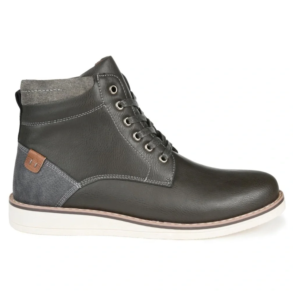 Vance Co. Men’s Evans Lace Up Ankle Boot - Grey- Size 11